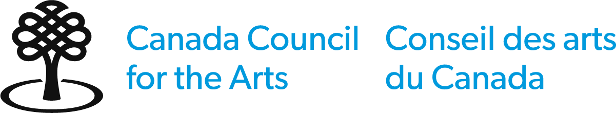 Canada Council For The Arts Logo. Blue text on white background.
